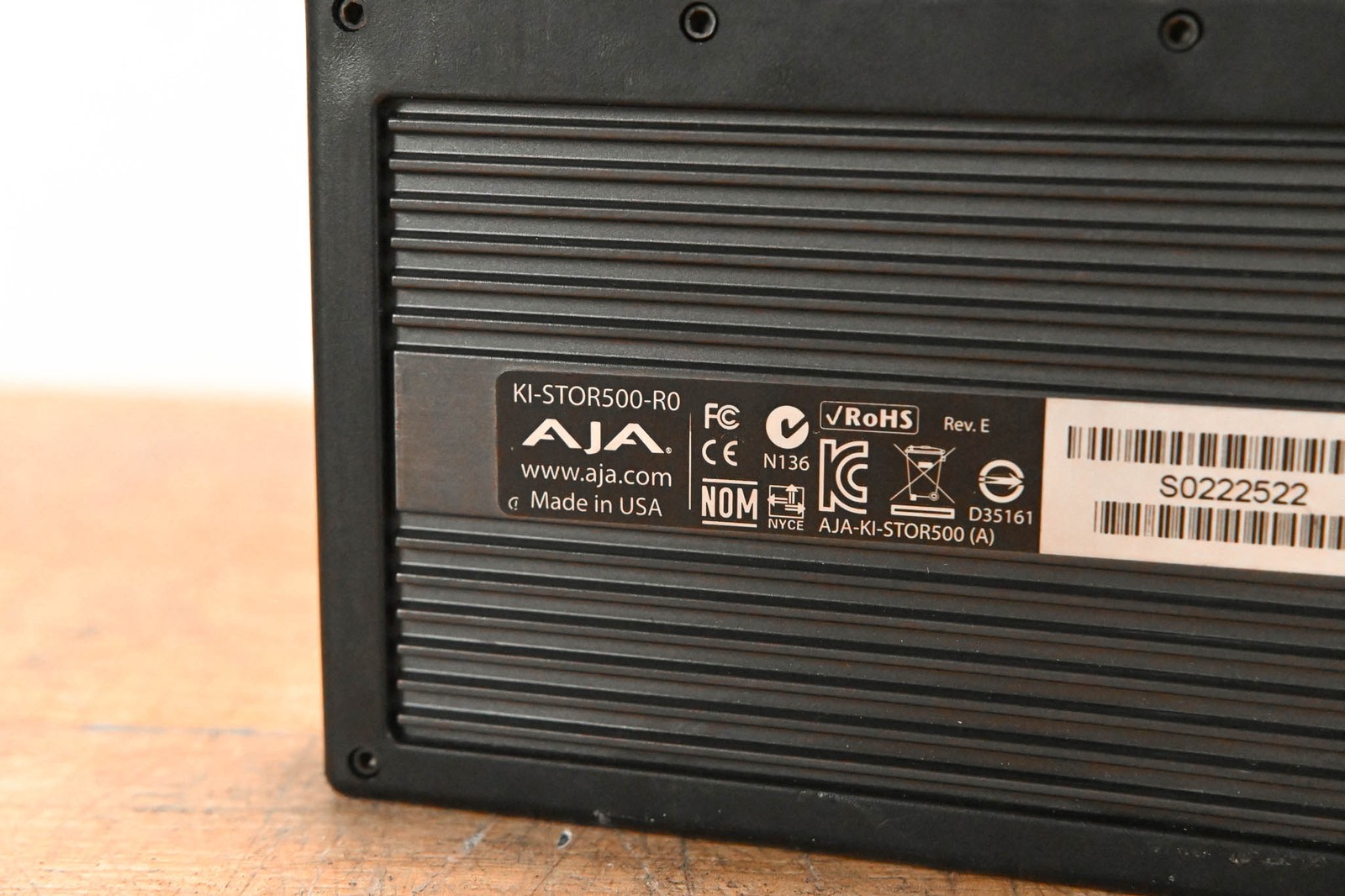 AJA KI-STOR500-R0 500GB KiStor Hard Disk Drive for Ki Pro CG01TG6