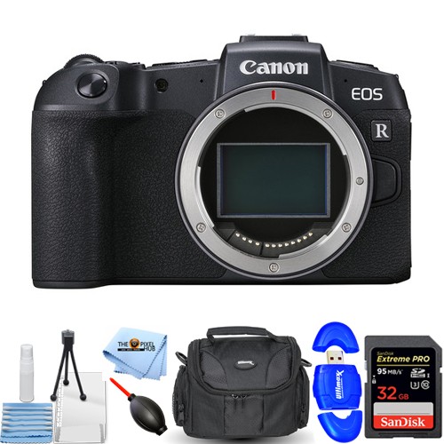 Canon EOS RP Mirrorless Digital Camera (Body) 3380C002 – 7PC Accessory Bundle