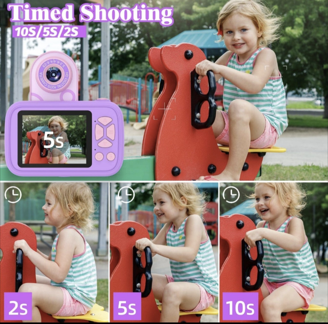Kids Camera Toys for 3-12 Years Old Boys Girls,Children’s Camera with Flip-up…