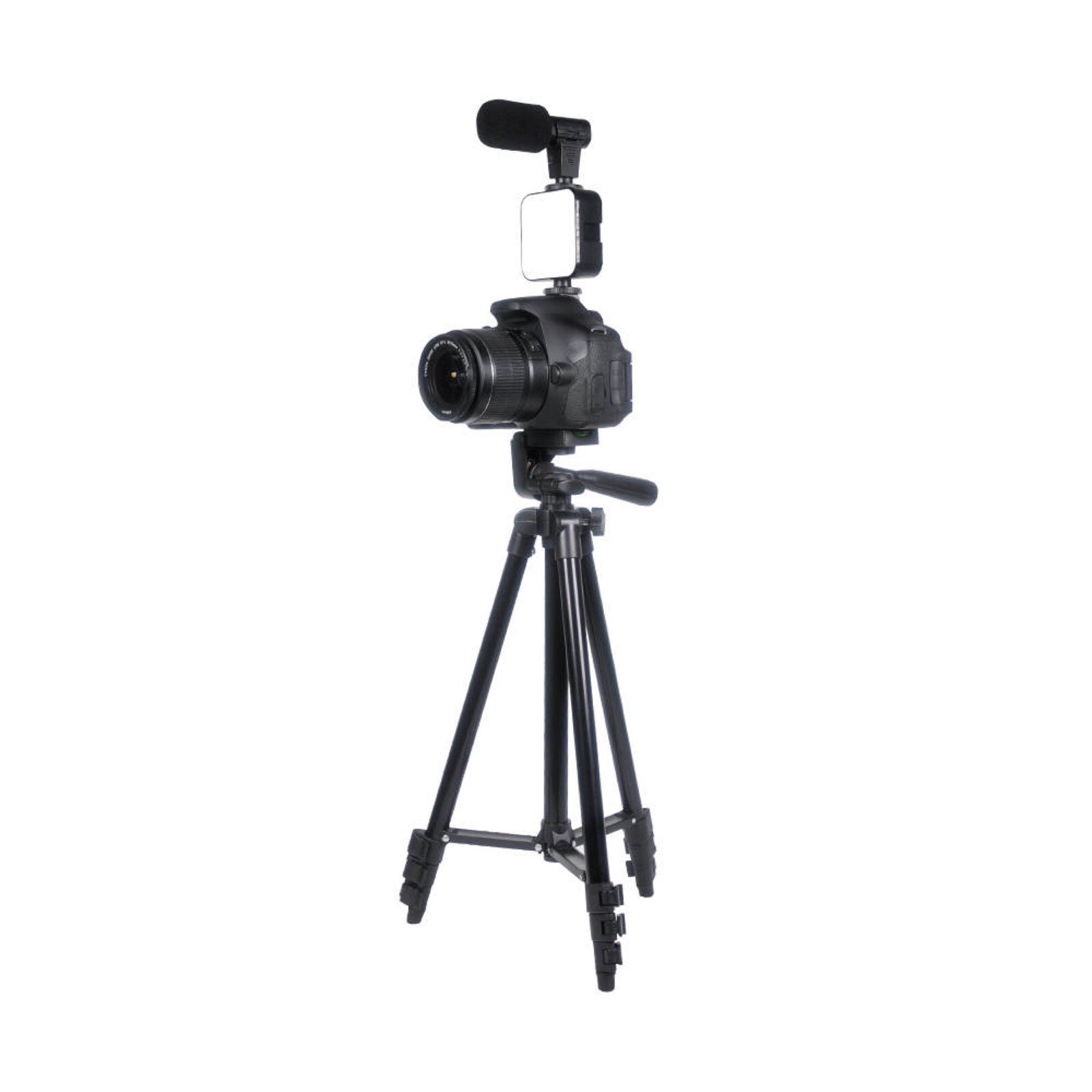 Smartphone Video Kit Vlogging Kit Youtuber Kit with Microphone Light Tripod