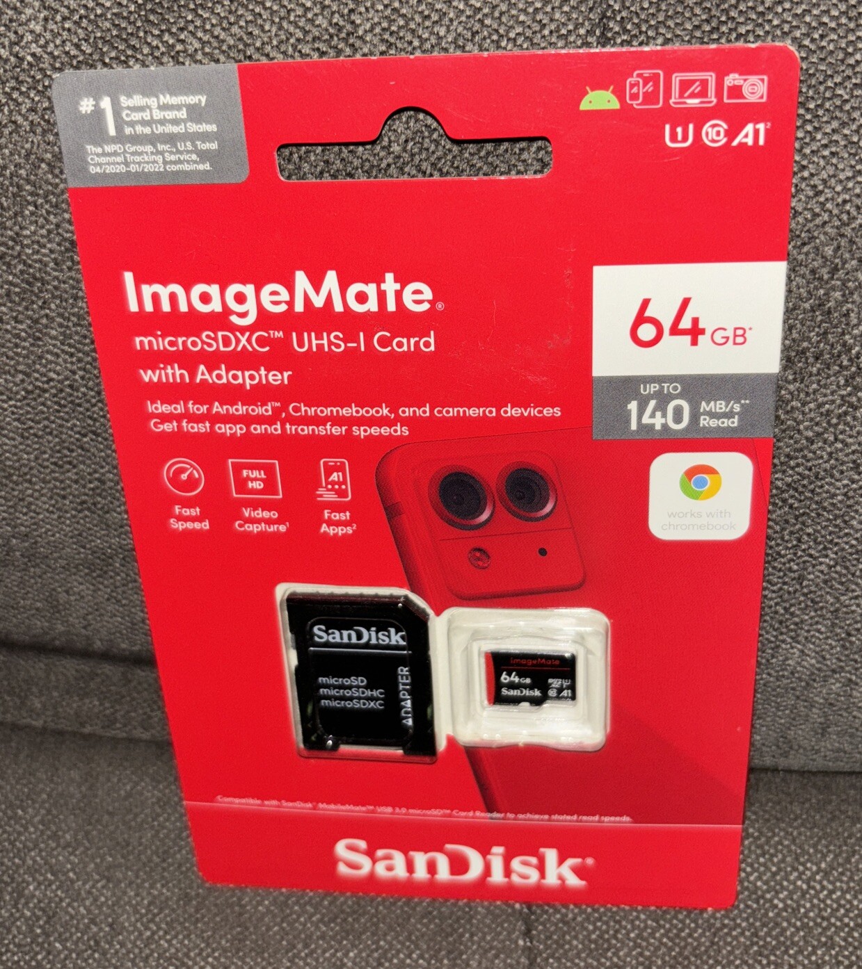 Sandisk ImageMate SDXC UHS-I 140 mb/s 64GB Card with Adapter