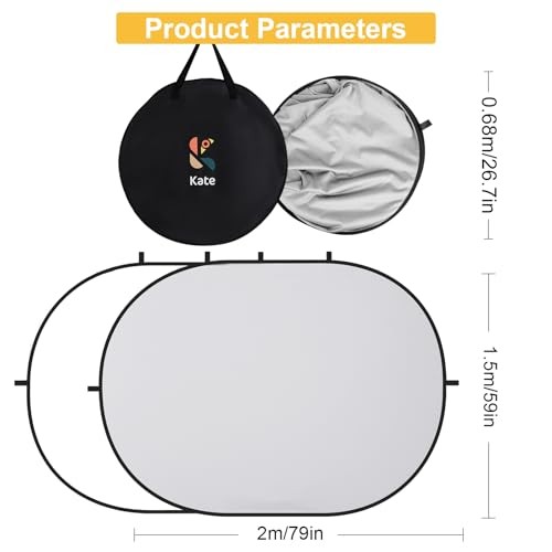 Collapsible Pop-Up Backdrop for Self-Tape Auditions, Professional White/Gray