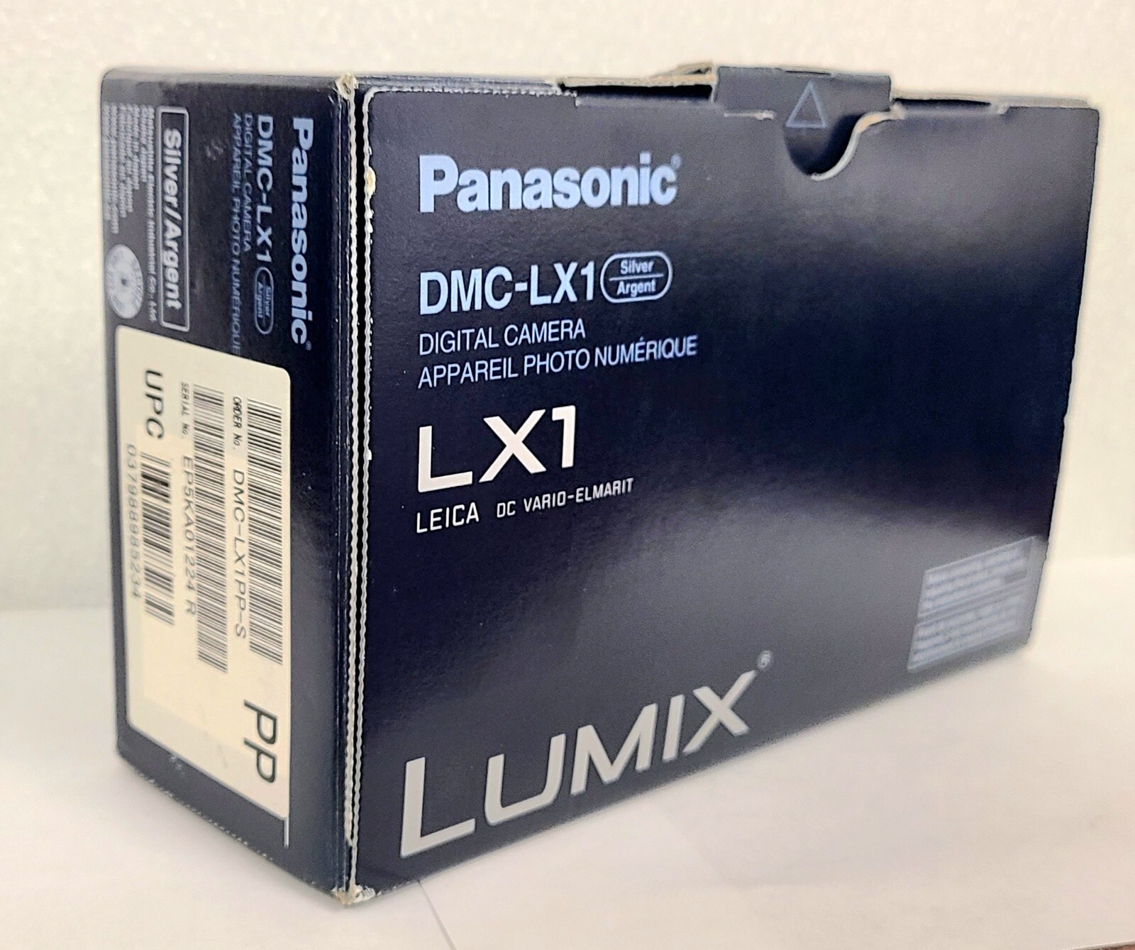 Panasonic Lumix DMC-LX1 DIGITAL CAMERA SILVER 8.4MP 4x LEICA LENS MEGA O.I.S