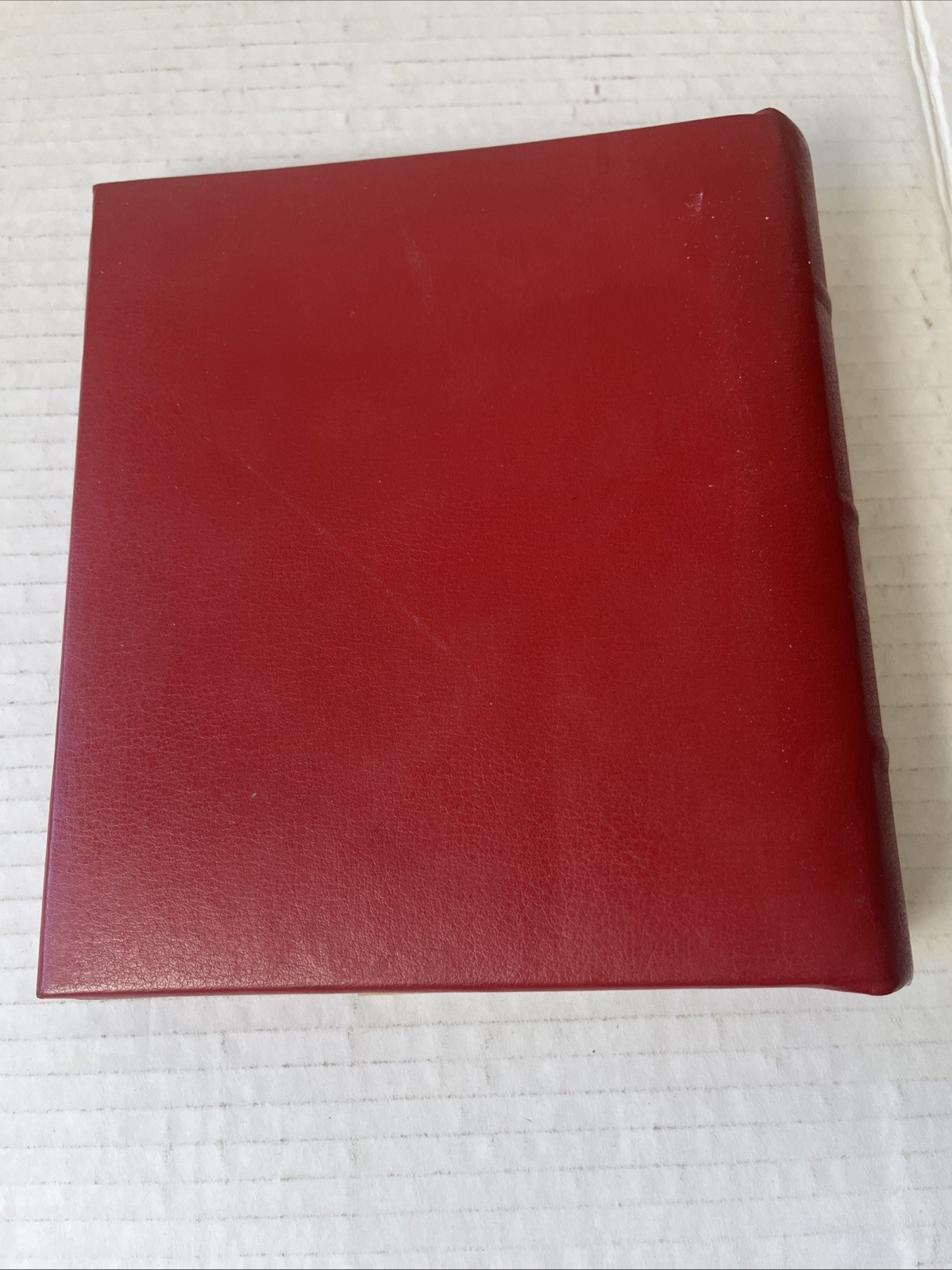 Gallery Leather Travel Photo Album 4×6 3×5 Archival Red Made in USA 50 Photos