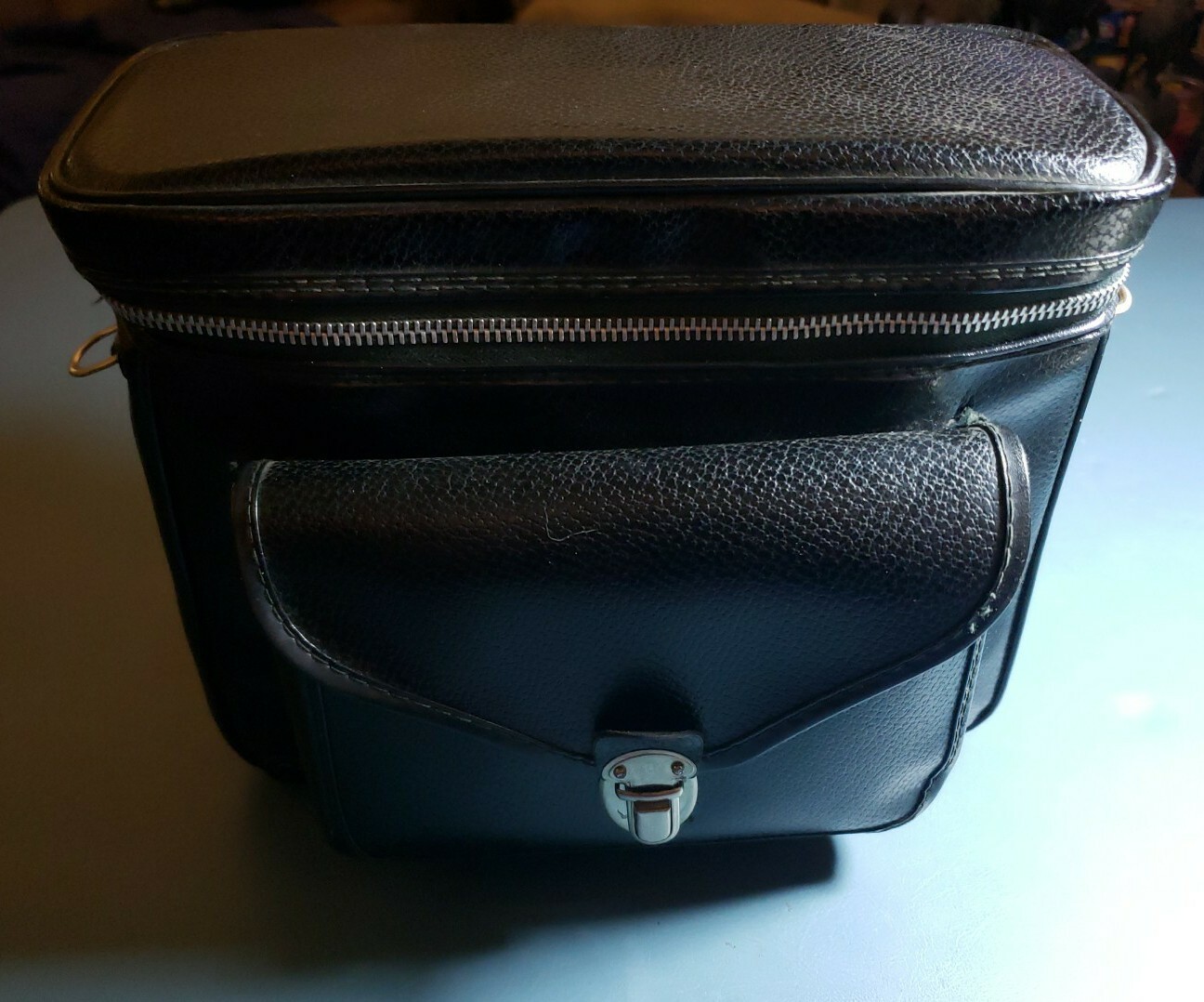 Ship in 24 Hours! Rare! Vintage Black Leather Camera Case Made in Japan