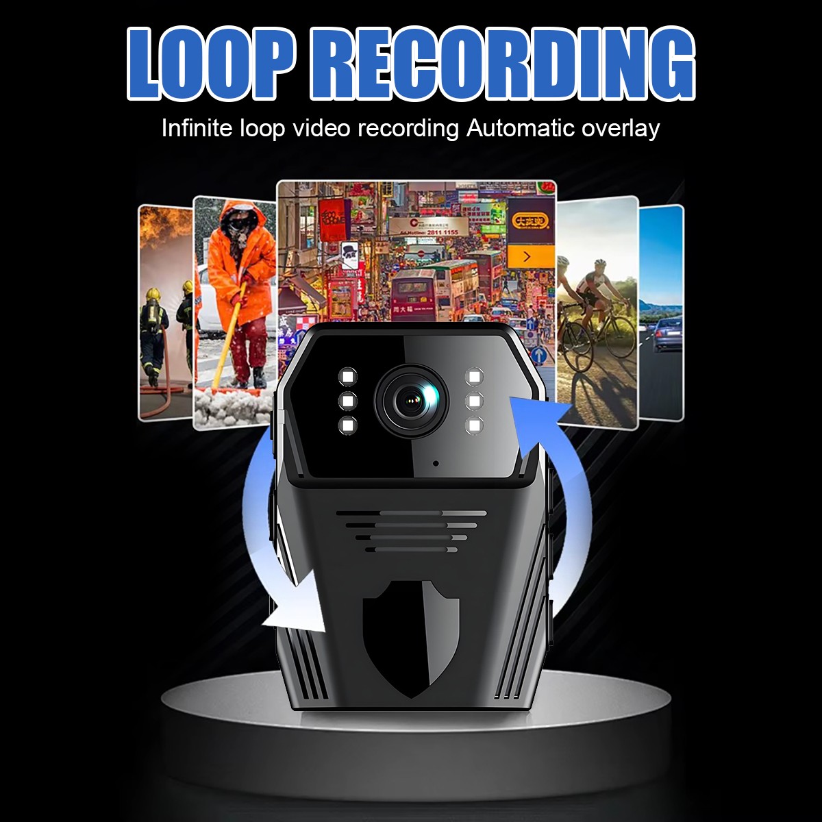 4K HD 1080P Wifi Camera Video Recorder IR Night Vision Police Body Camcorder Cam