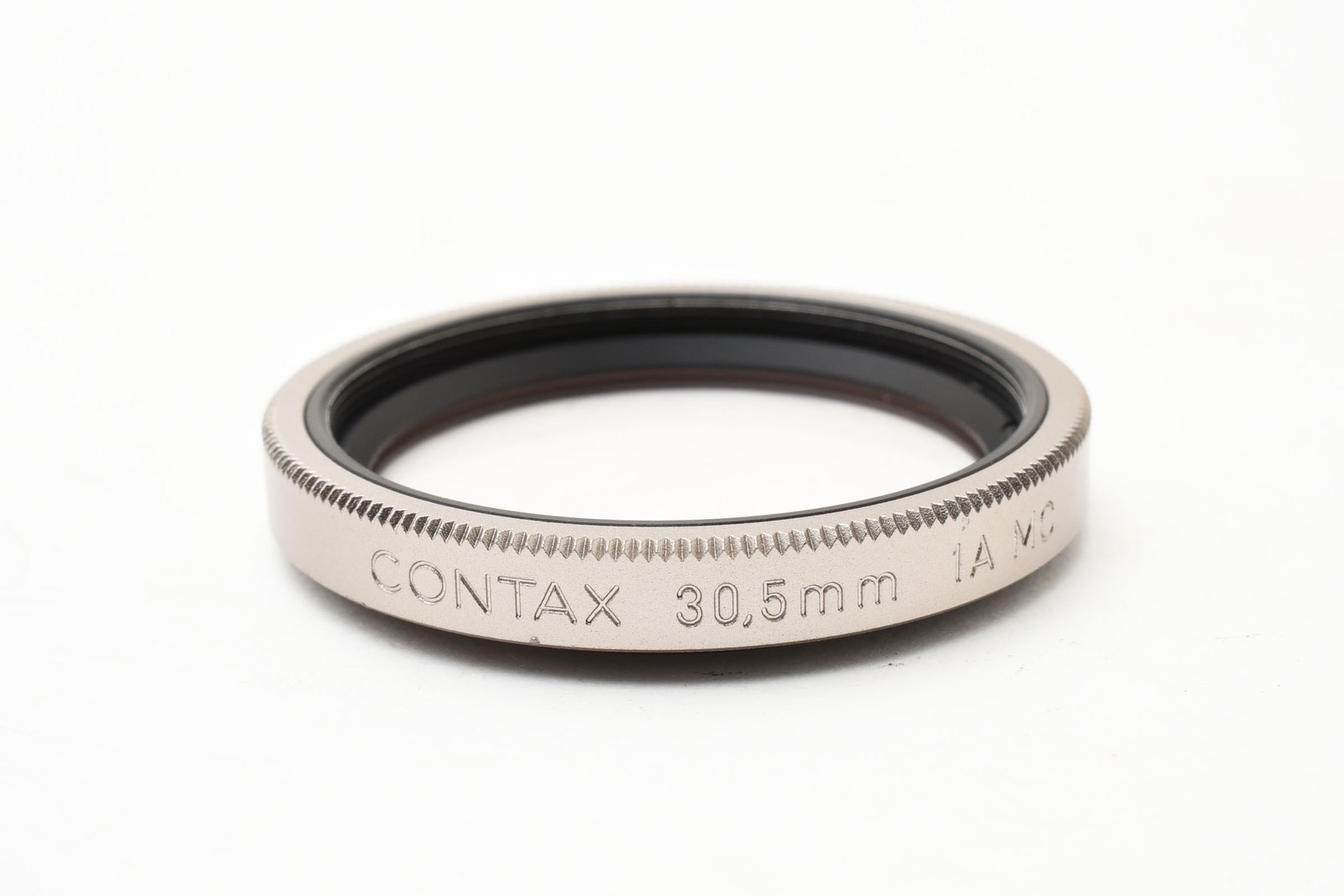 [Unused+++++]+Contax 30.5mm 1A MC Lens Filter Silver Excellent from Japan