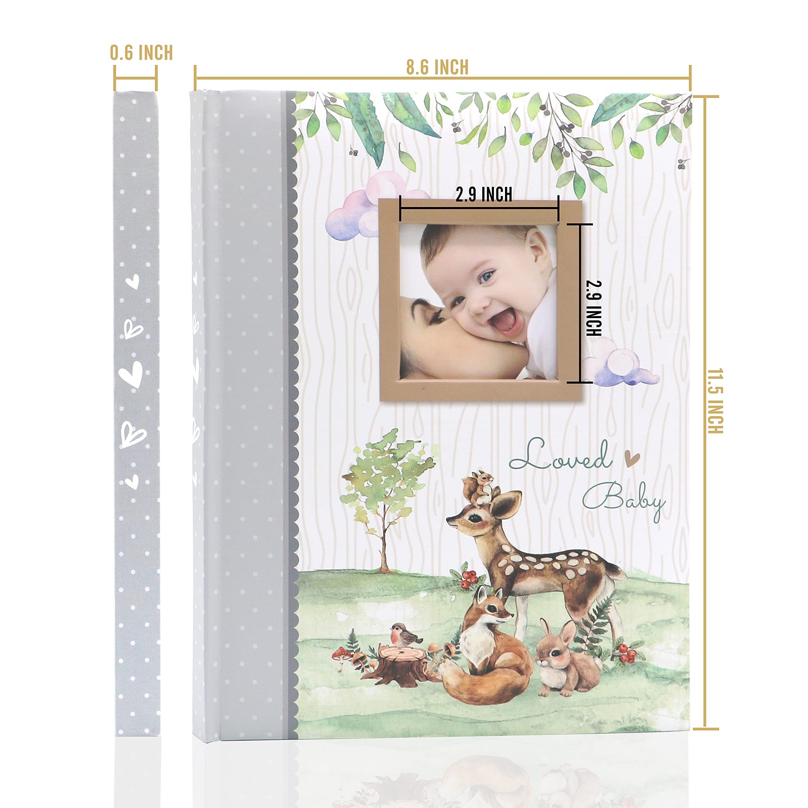 First 5 Years Baby Memory Book – 76 Colourful Illustrated Keepsake Journal Pages