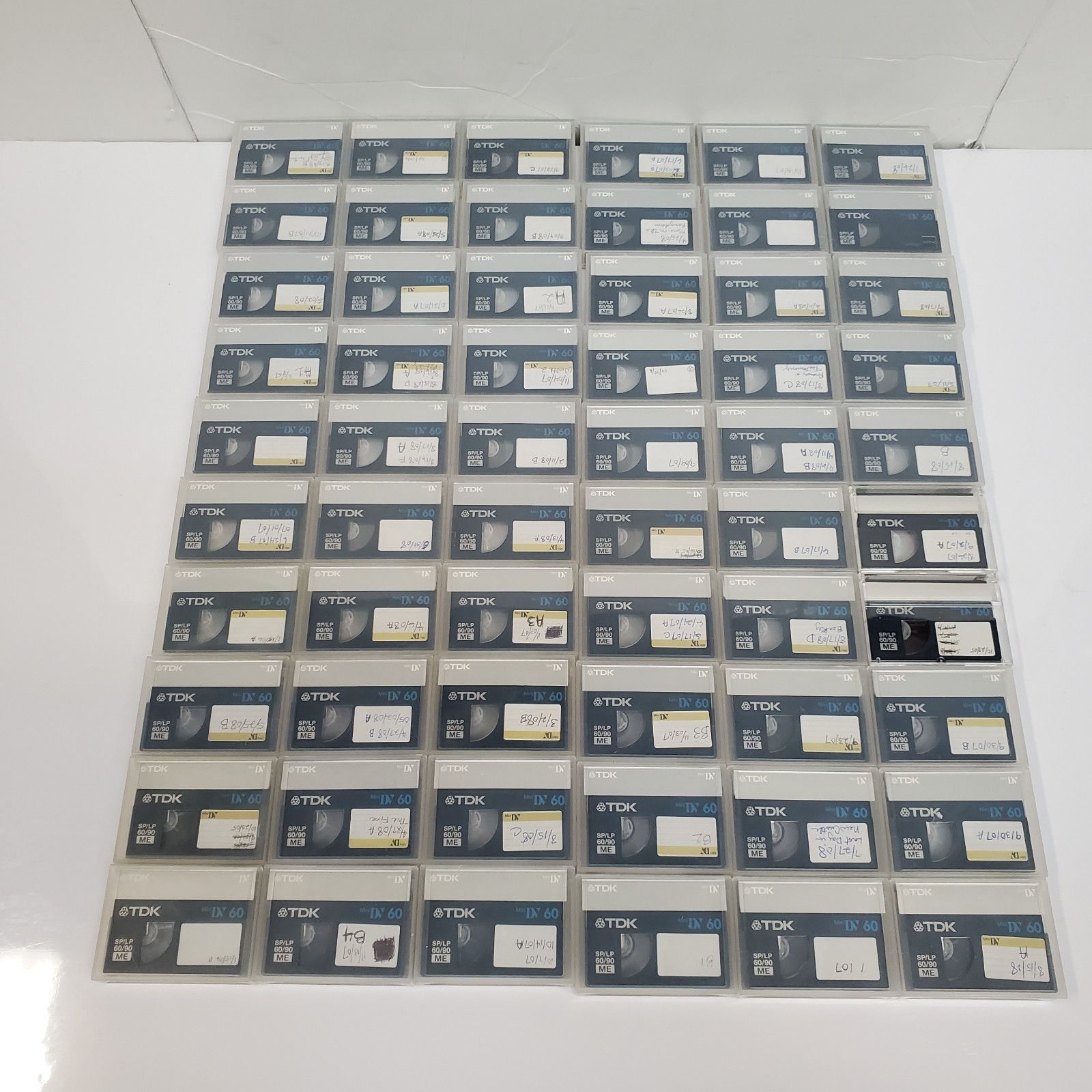 LOT of 60 TDK Mini DV Digital Video Cassette Tapes DVM60 SP/LP 60/90 ME