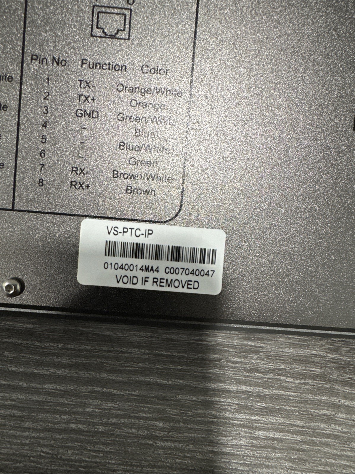 Marshall Electronics VS-PTC-IP PTZ IP Camera Controller 12VDC No PWR Supply