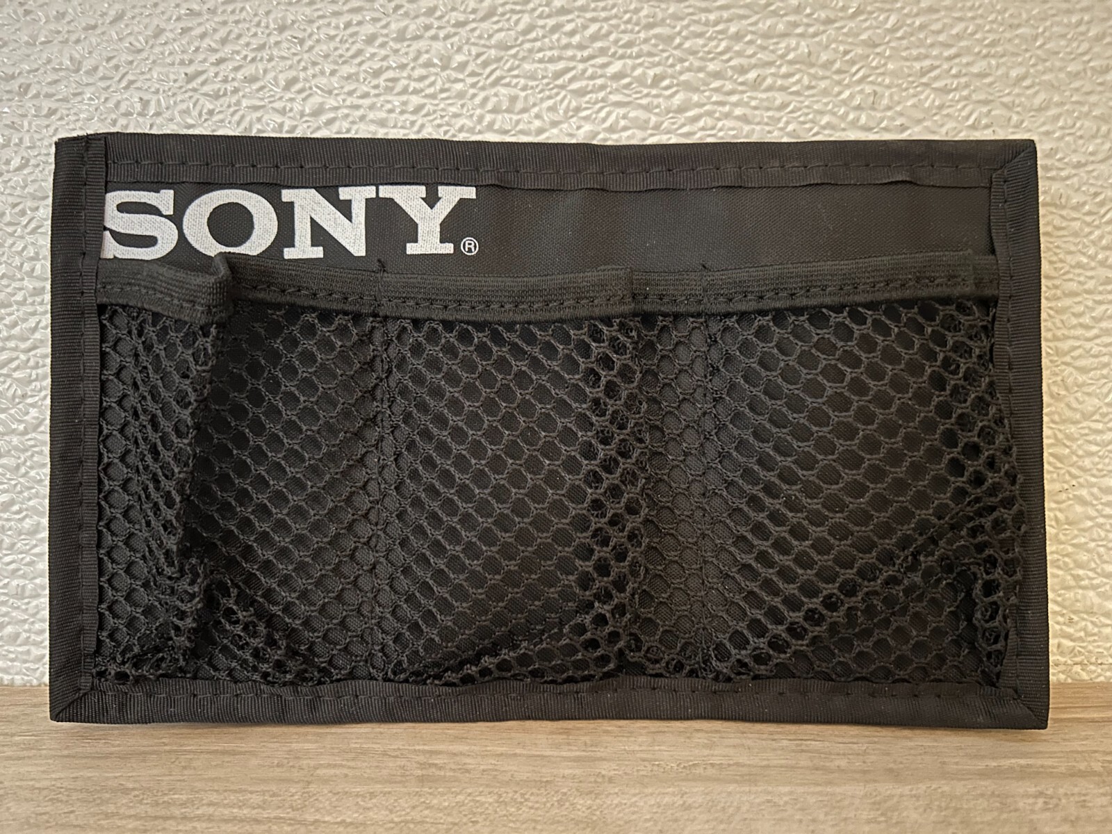 SONY Car Sun Visor Organizer 3 Pocket Storage Card Holder Pouch Bag New