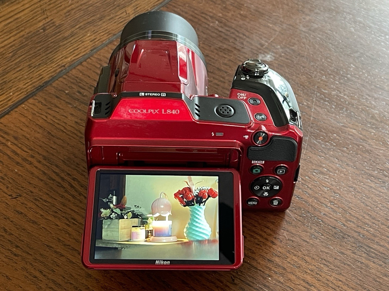 Nikon Coolpix L840 Red Digital Camera 16MP 38x Zoom Full-HD WiFi Tested with SDC