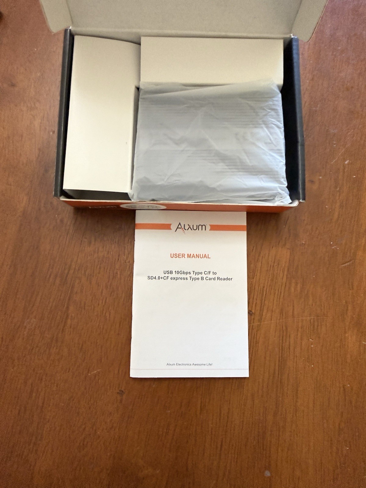 ALXUM Model R1022B USB 10Gbps Type C/F to SD 4.0+CF Type B Card Reader