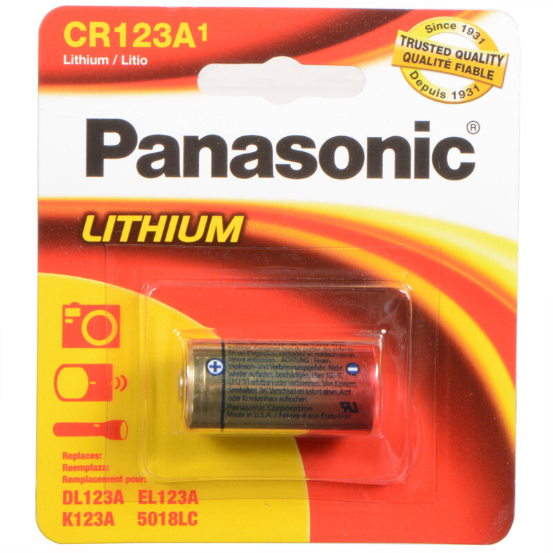 2 Pack Panasonic CR123A 123 3V Lithium Battery SEALED