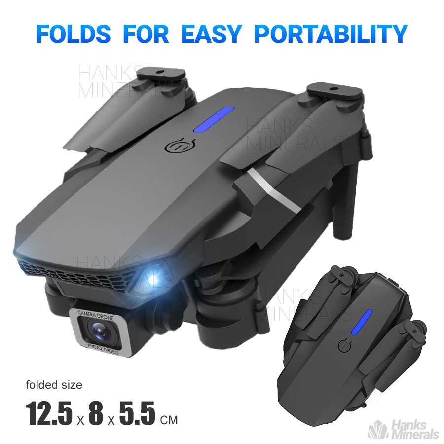 Drone 2023 4K HD Dual Camera WiFi FPV RC Foldable Quadcopter + 4 Batteries
