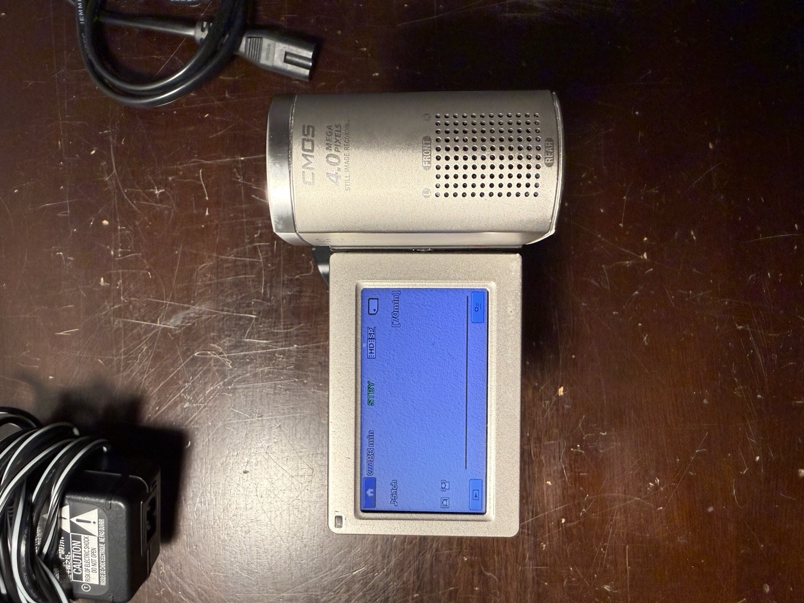 English Sony HDR-TG1E Handycam Full HD 1080i Camcorder w/ Charger/Battery WORKS