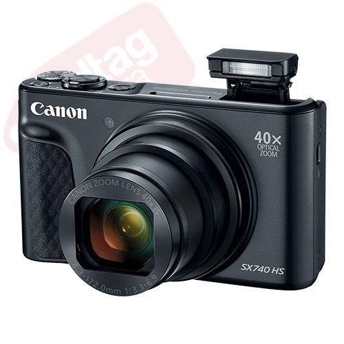 Canon PowerShot SX740 HS 20.3MP 4K Digital Camera 40x Optical Zoom Wi-Fi Black