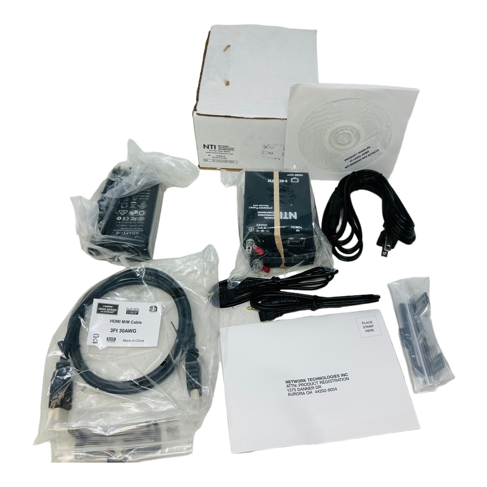 NTI ST-C6HD-HDBT-MDP LOCAL & REMOTE UNIT HDMI HDBase-T NEW/UNUSED SURPLUS