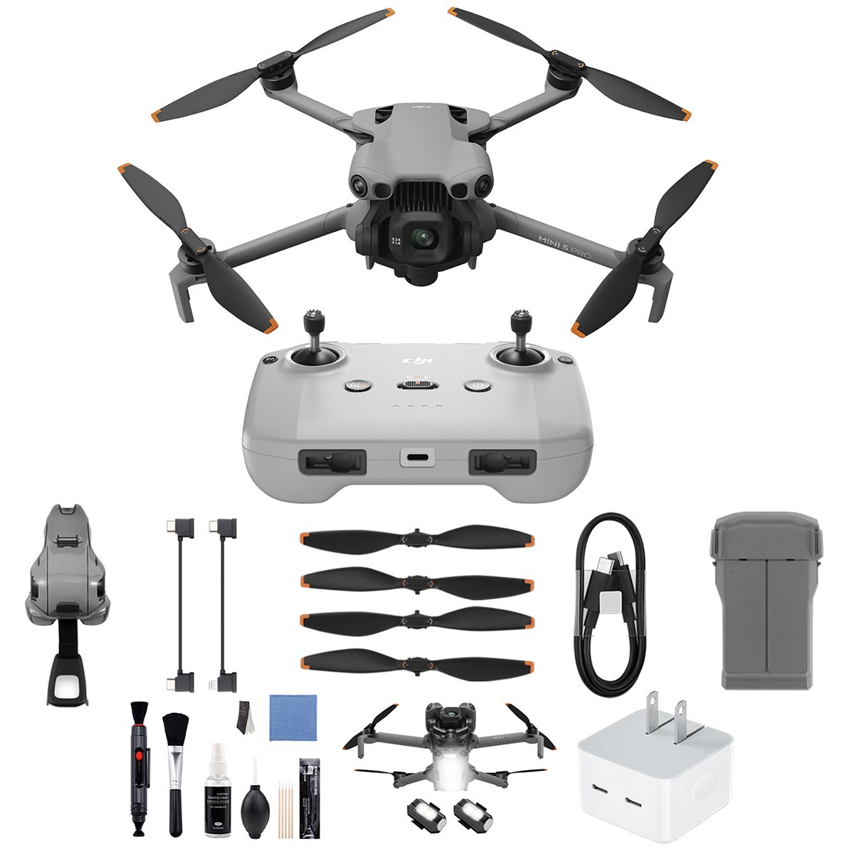 DJI Mini 5 Pro/DJI Mini 5 Pro Fly More Combo RC2 (3 Battery) Bundle Accessories