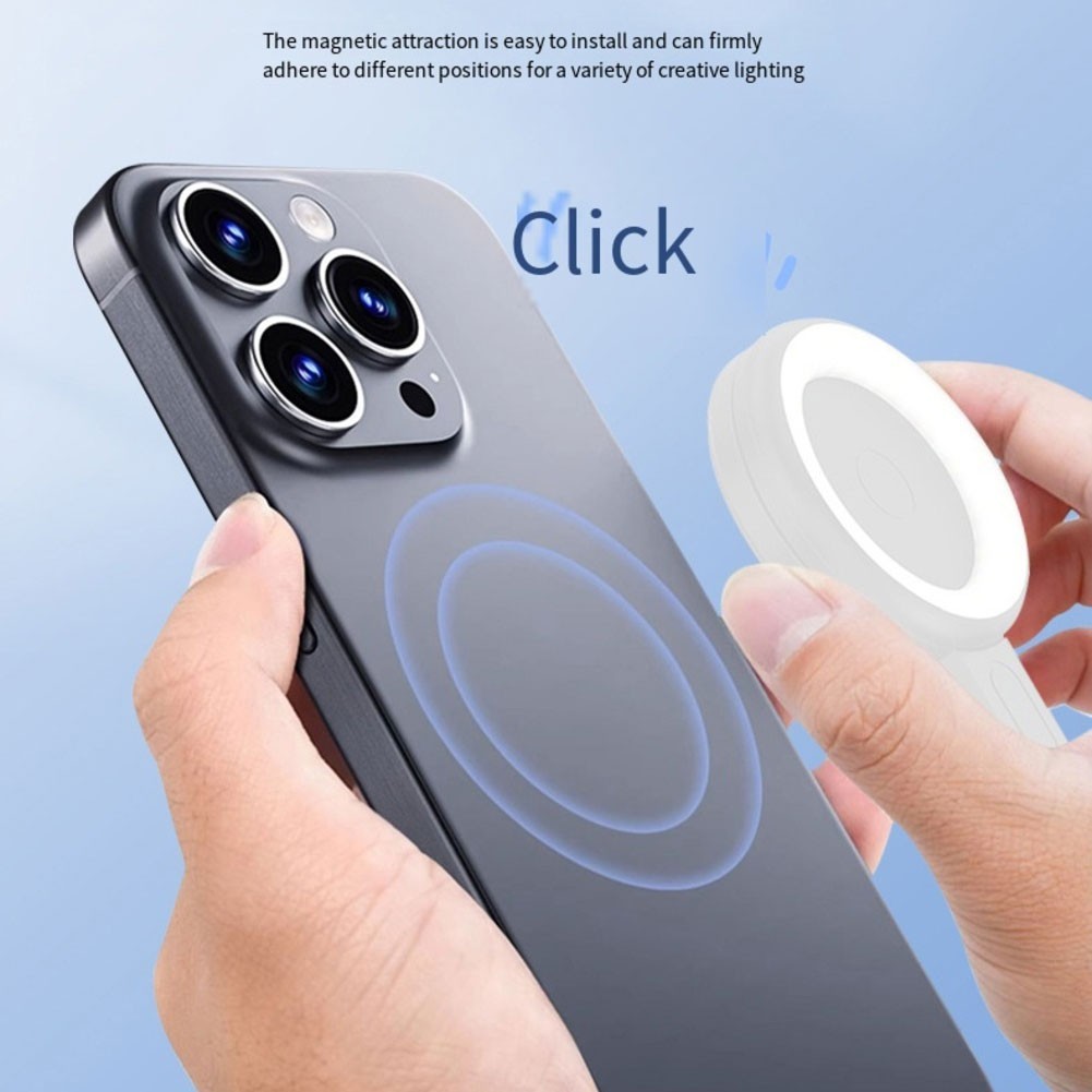 LED Ring Light Magnetic Selfie Light with Lightweight and Compact Design