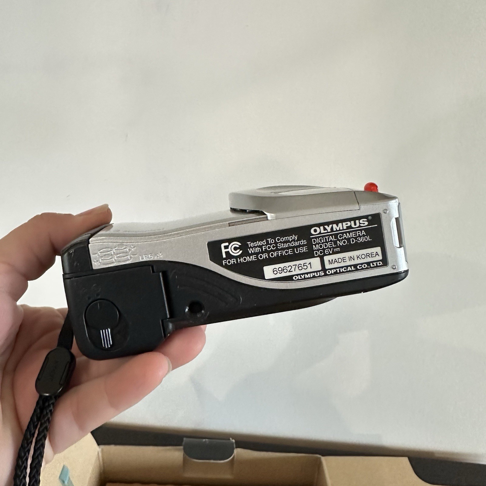EUC Olympus Digital Camera Filmless D-360L 1.3 Megapixel Silver Tested