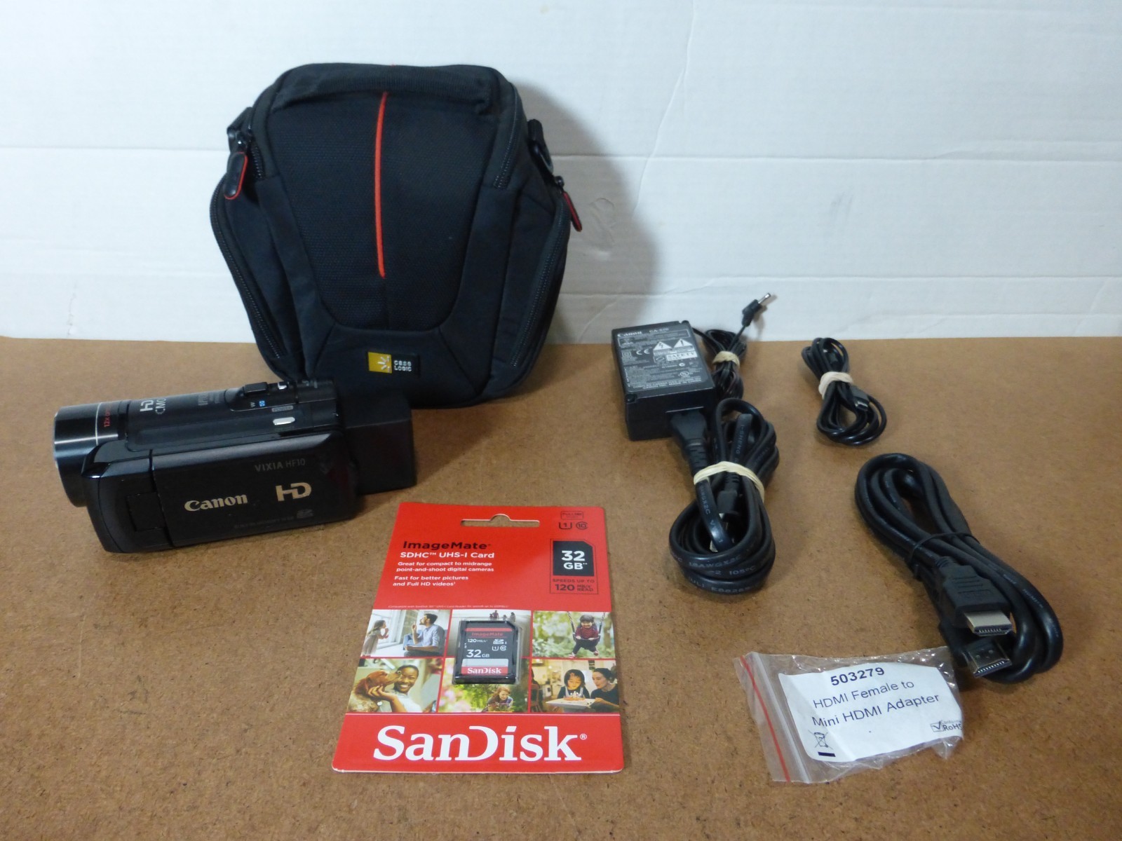 Genuine CANON Vixia HF10 (16GB SSD + 32GB SD Card) Full HD Video Camcorder & Acc