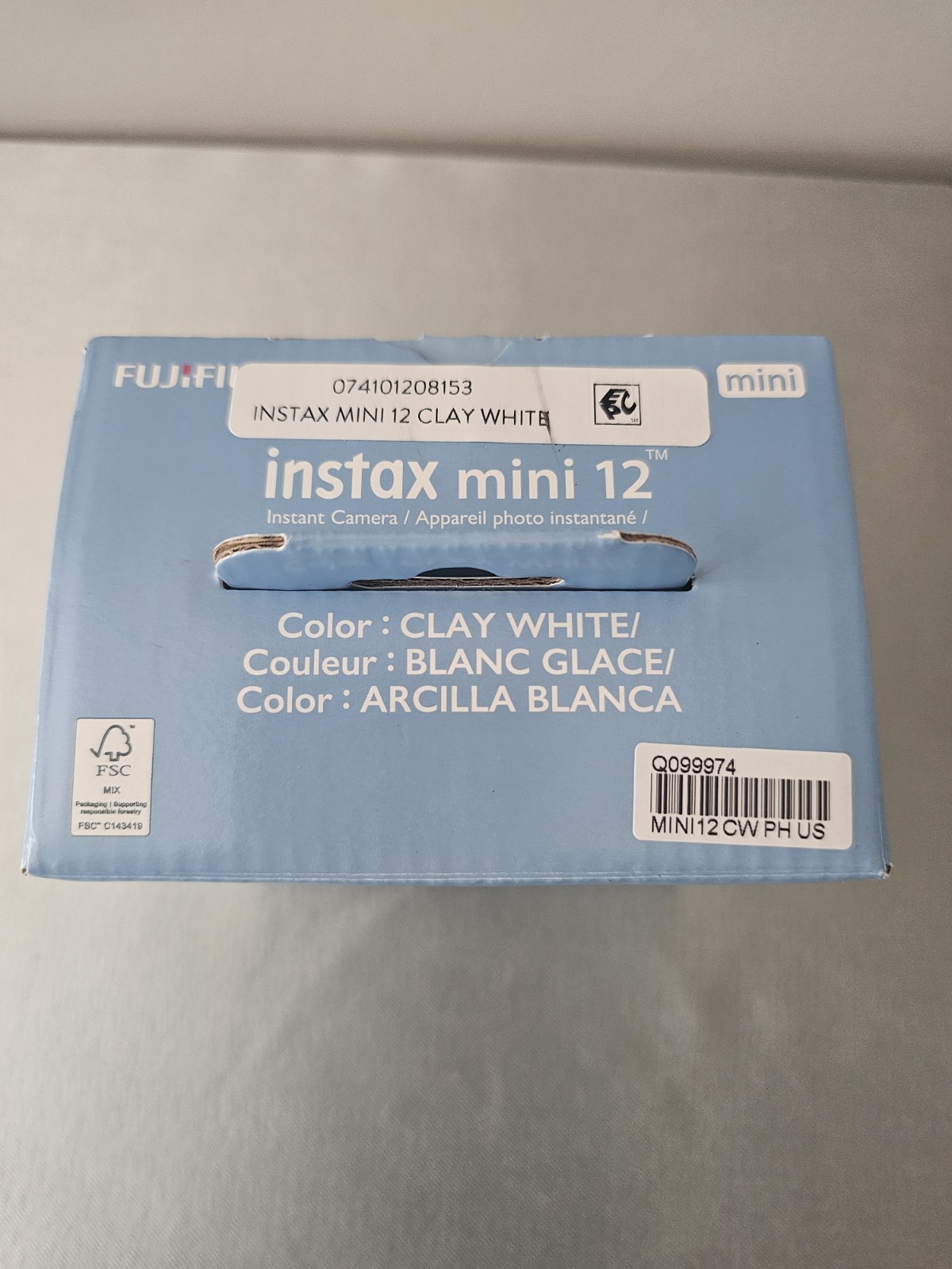 New Fujifilm instax mini 12 Instant Camera – Clay White
