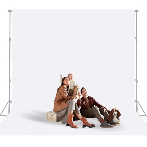 10×12 Ft Backdrop Photography Cloth, Large Screen for 10x12ft White
