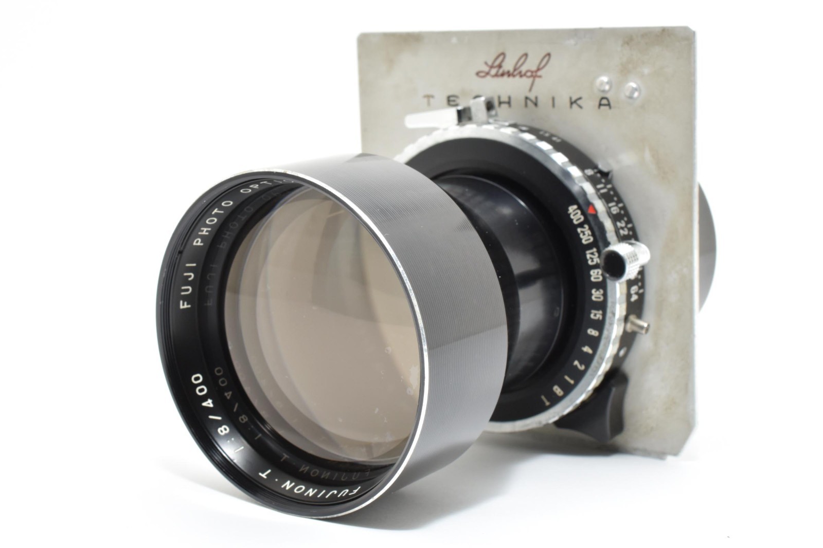 FUJINON T 400mm f/8 Large Format Lens COPAL TECHNIKA Board Cap From Japan