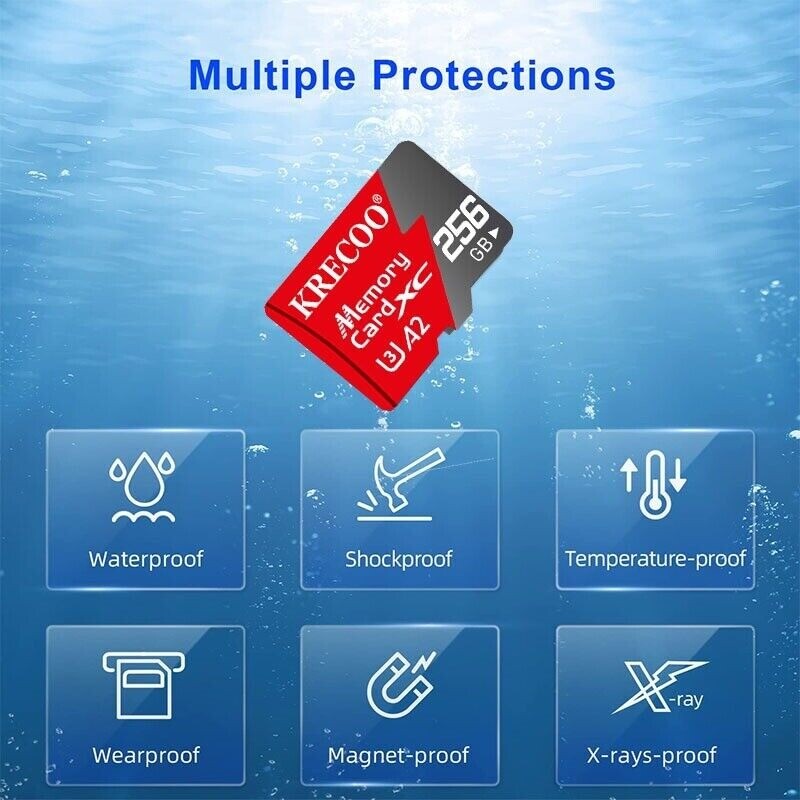 Extreme Micro SD Memory Card Class10 U3 A2 64GB 128GB 256GB 1TB Free Adapter Lot