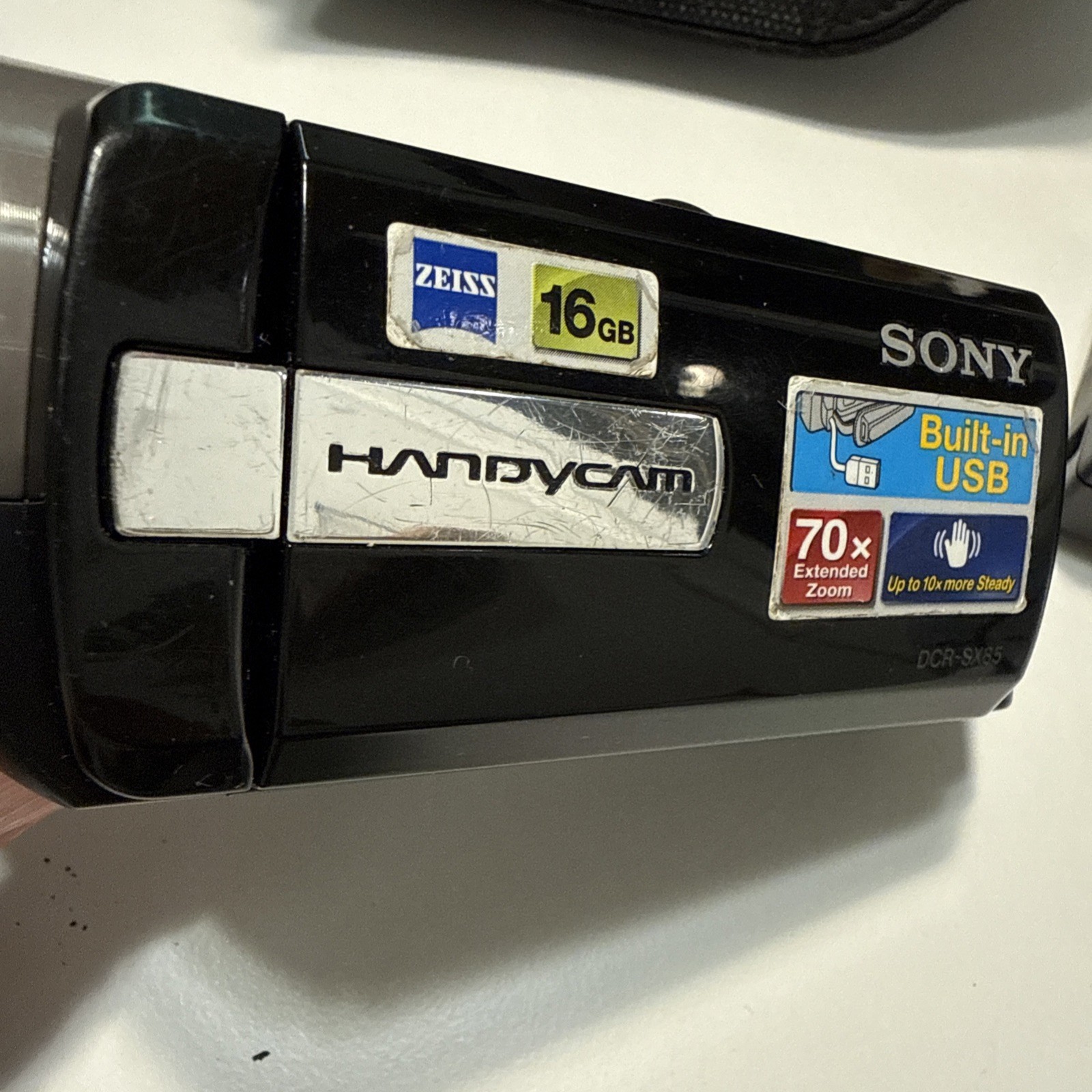 [As-is] Sony Handycam DCR-SX85 Black Video Digital Camcorder 70x Zoom TESTED
