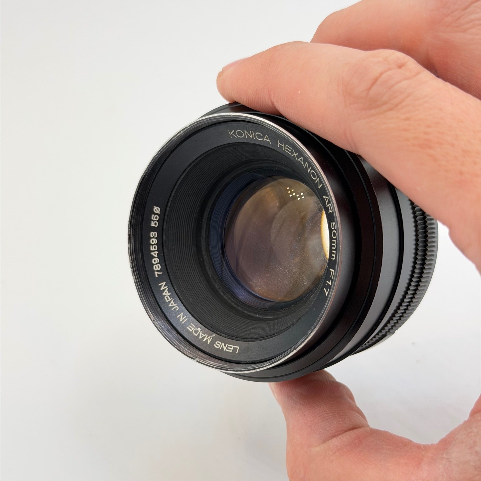 Konica Hexanon AR 50mm f1.7 Vintage Prime Lens for AR Mount – As Is Fungus