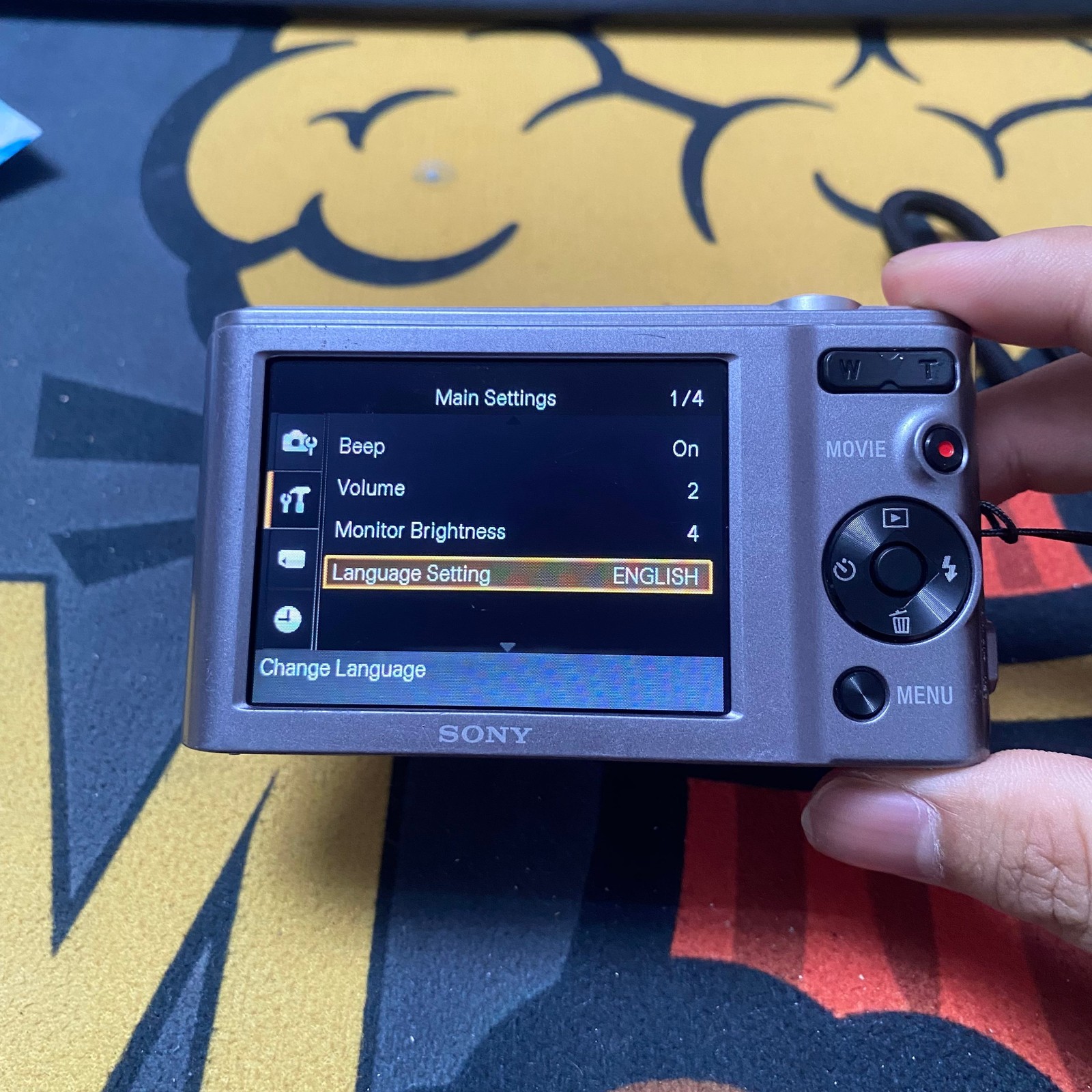 Sony CyberShot DSC W810 20.1 MP Digital Camera W/Battery & Charger & Card Sliver