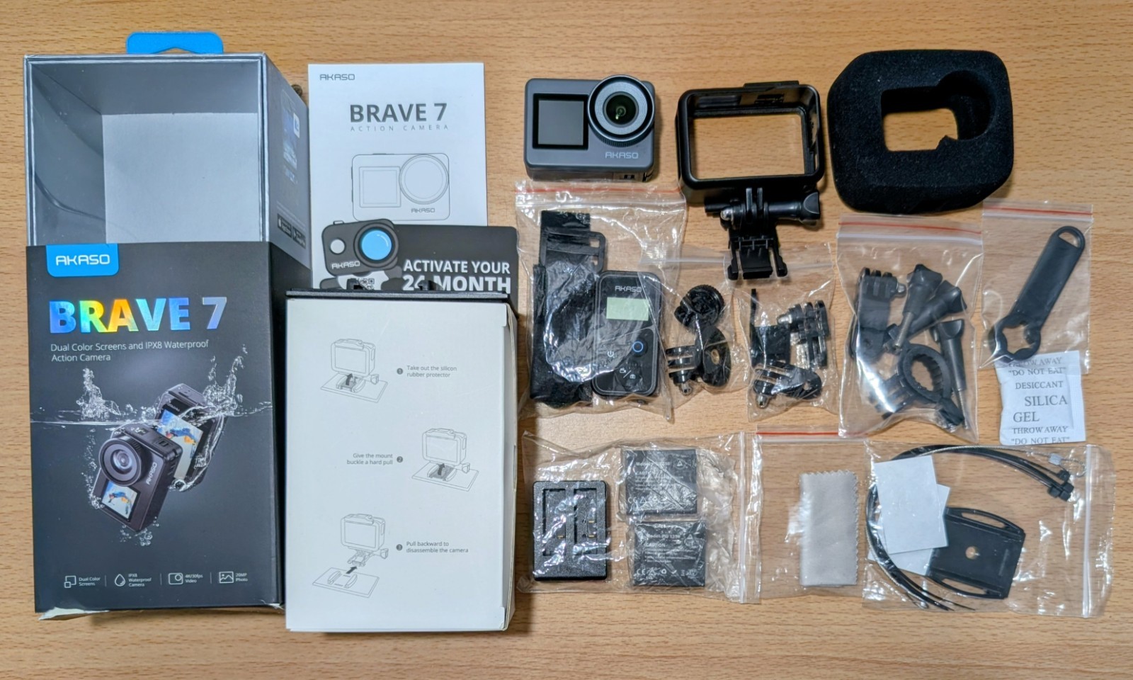 AKASO Brave 7 4K30FPS Waterproof Camera – 20MP WiFi Action Camera – Touch Screen