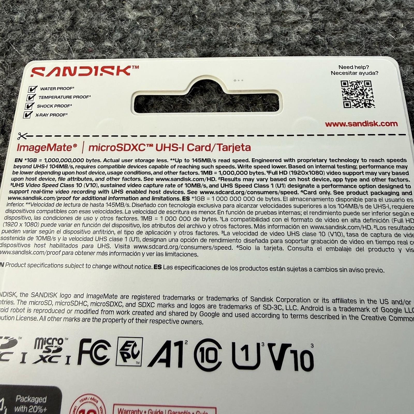 SanDisk ImageMate 64GB MicroSDXC UHS-I Memory Card with Adapter 145MB/s NEW