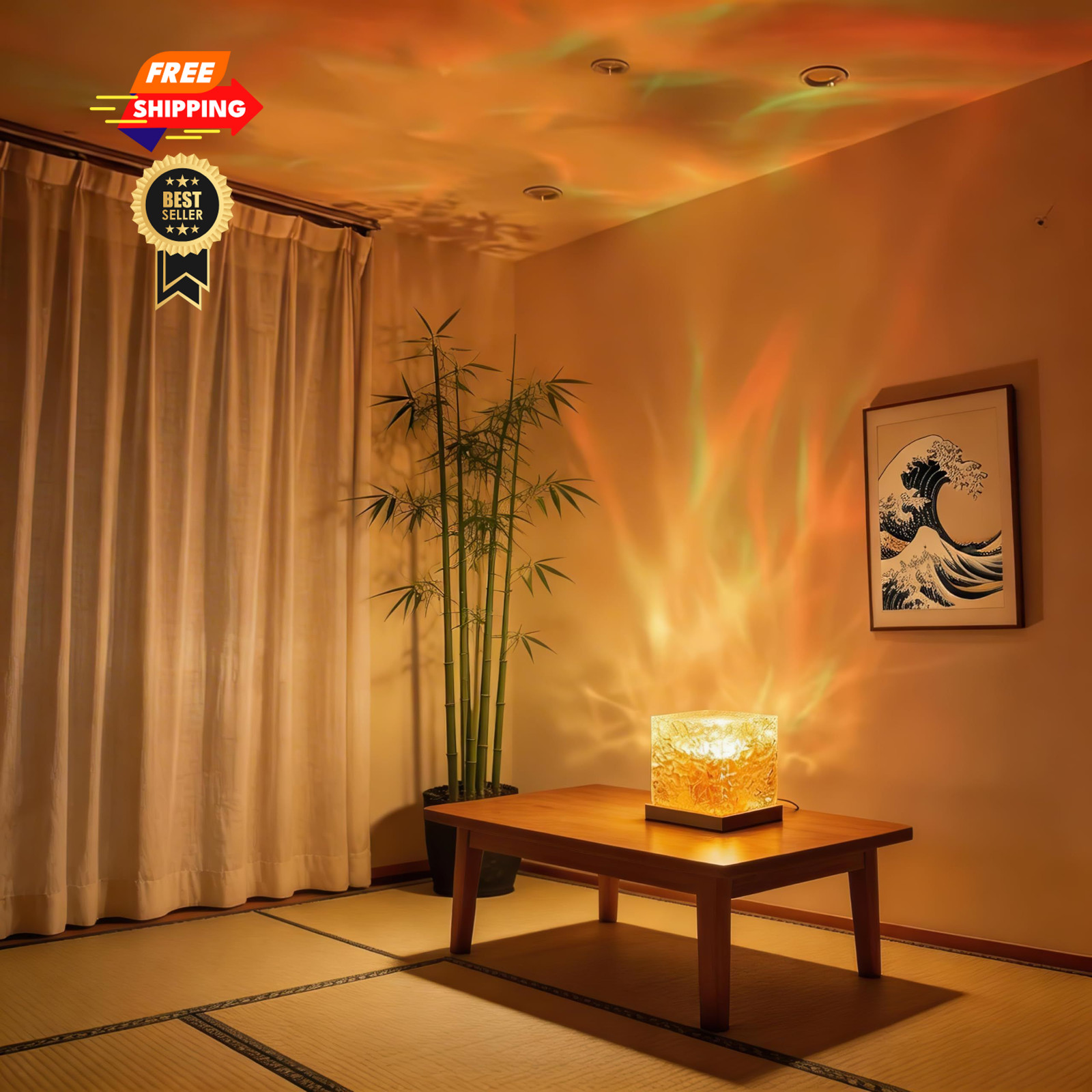 Mavsigak 2026 New Ocean Wave Projector Light, 16 Color Touch & ‎Multicolor