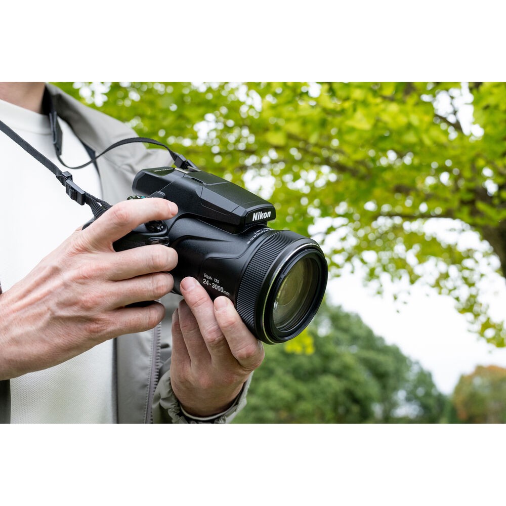 Nikon COOLPIX P1100 125x Super Zoom Compact Digital Camera + Mic + Monitor –