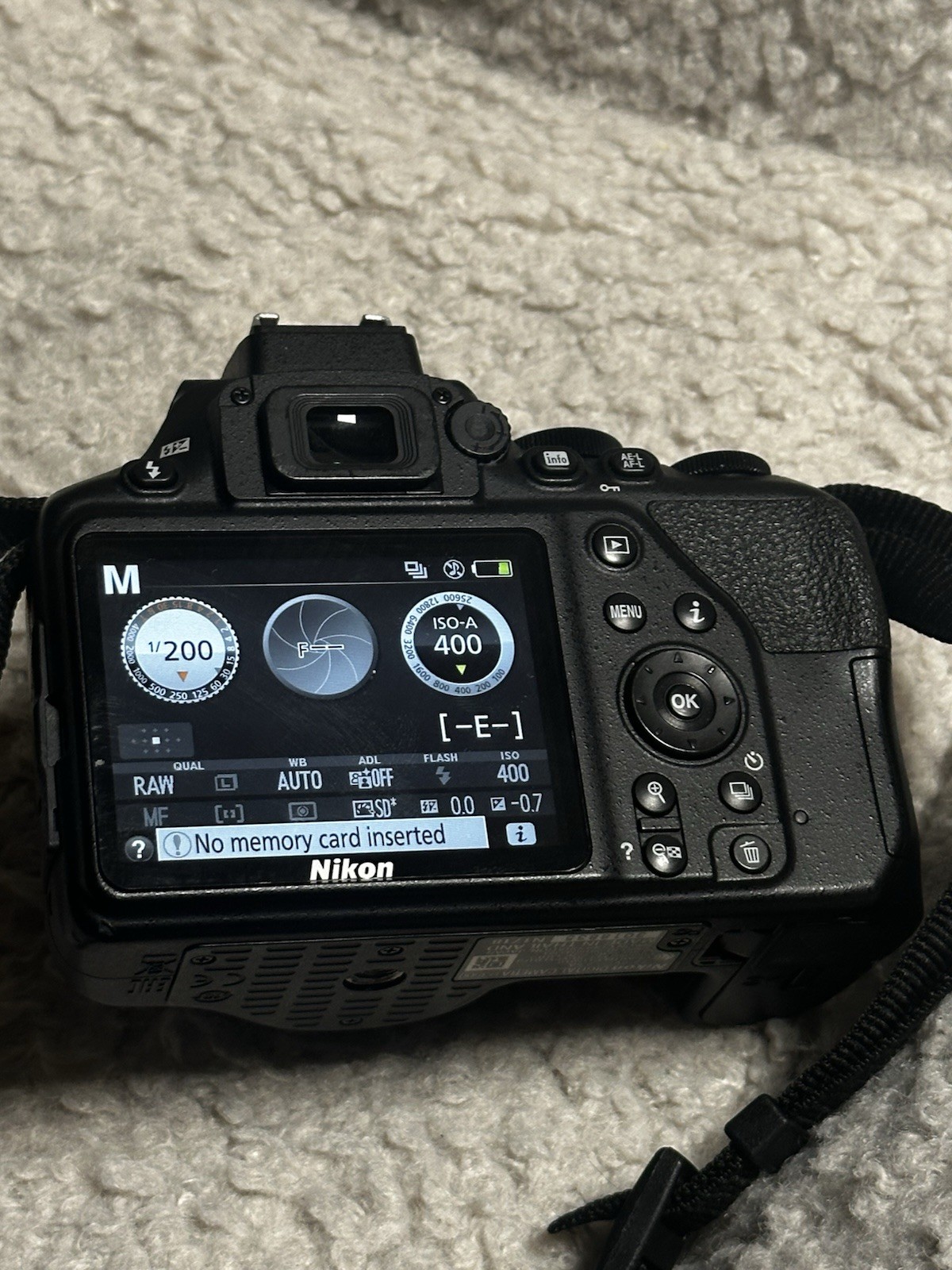 Nikon D3500 Digital SLR Camera Body 24.2MP DX-Format CMOS, Black