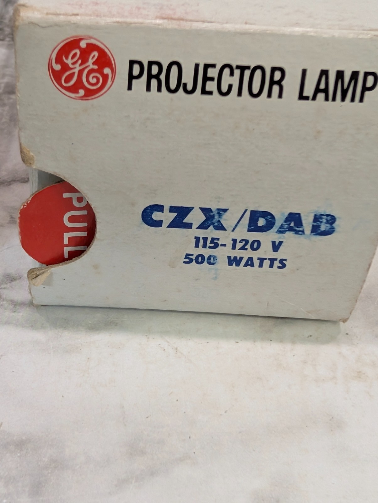 GE CZX/DAB 115-120V 500W Slide Projection Lamp Bulb General Electric Old Stock