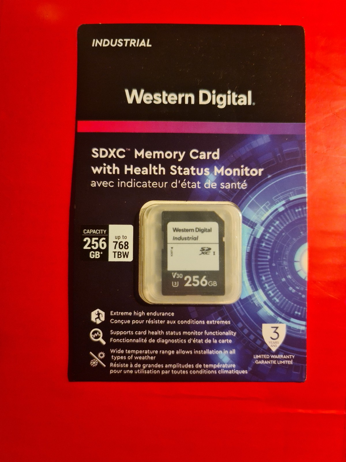 Western Digital Industrial SD Card – 256GB