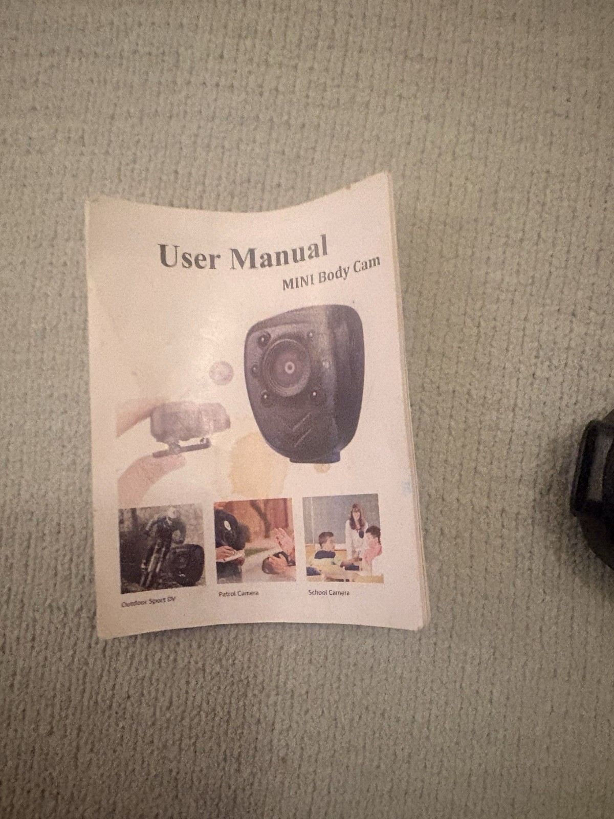 Mini Body Camera HD 1080 P Designed To Be Worn Black Clip