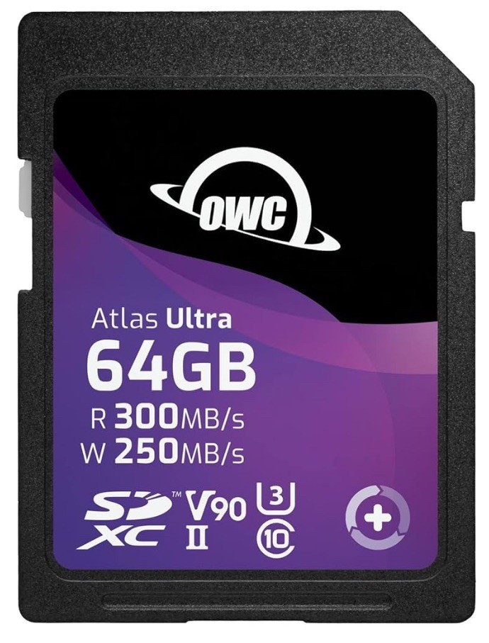 OWC / Other World Computing Atlas Ultra 64GB SDXC UHS-II V90 Memory Card