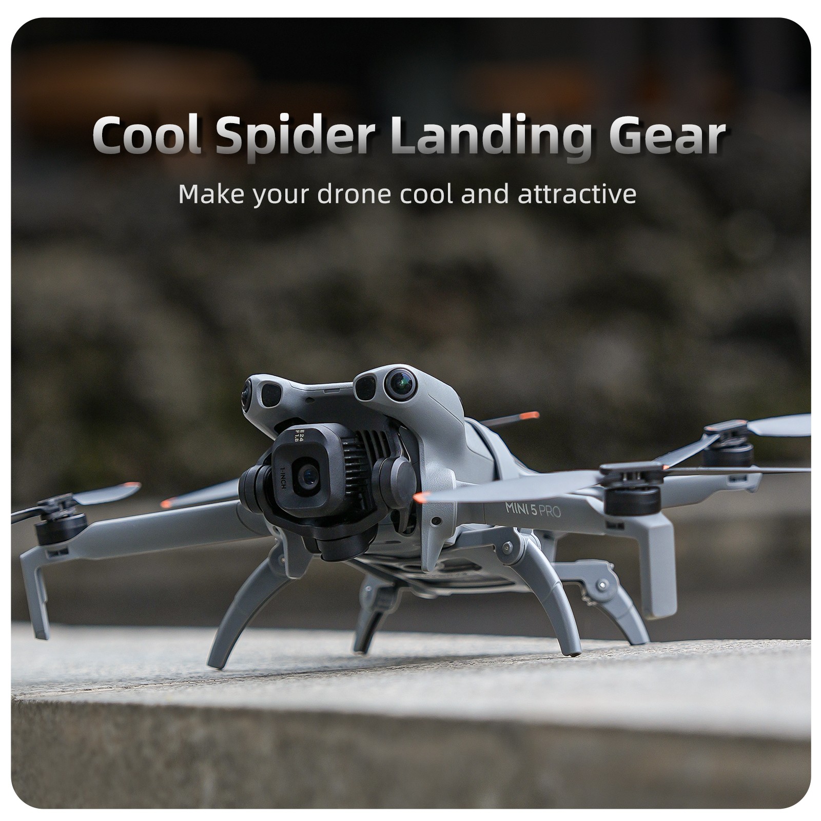 For DJI Mini 5 Pro Drone Heighten Landing Gear Folding Stand Holder Accessories