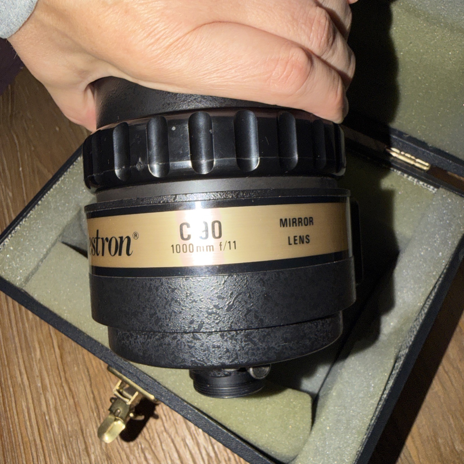 Celestron C90 Mirror Lens 1000mm f/11 Telescope USA Made w/ Case Vintage Scope