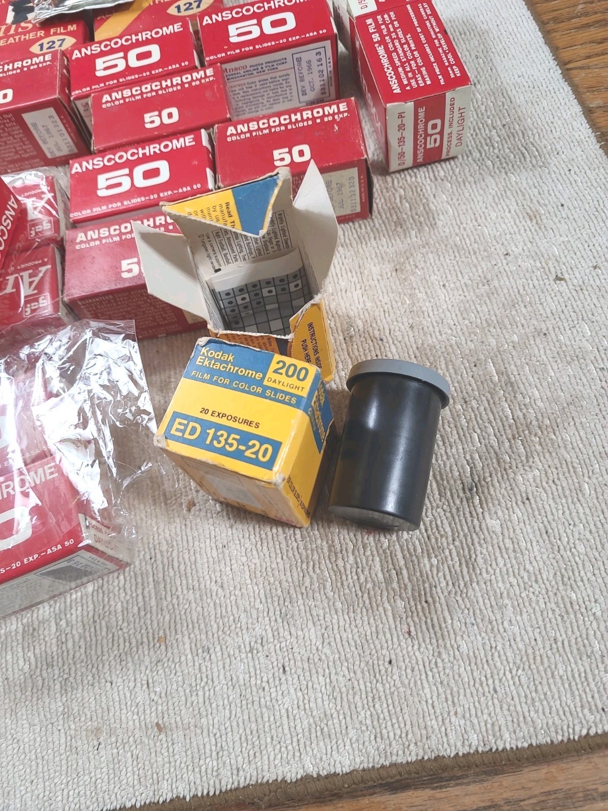 Vintage Mixed Lot OF 31 Ansco Anscochrome & Kodak Film Expired Color & B/W 1960s