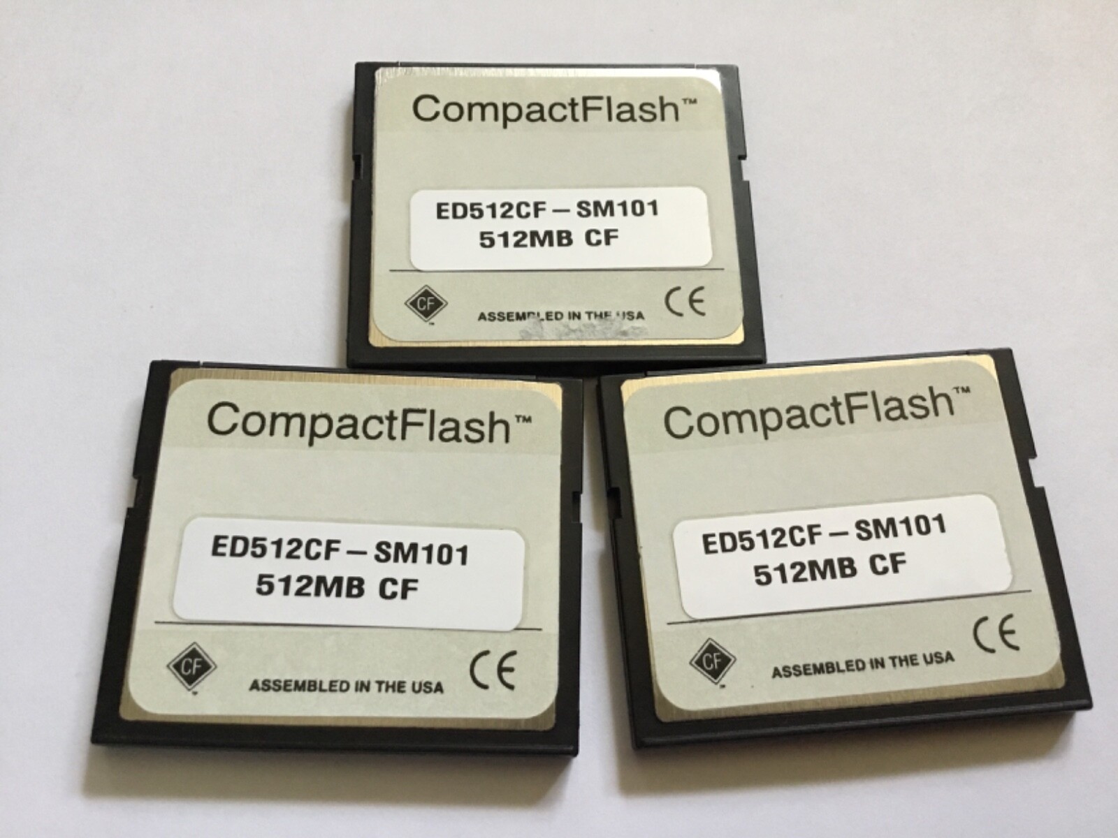 LOT OF 3pcs 512mb Envoy Data Compact flash memory for CF Nikon Canon cameras