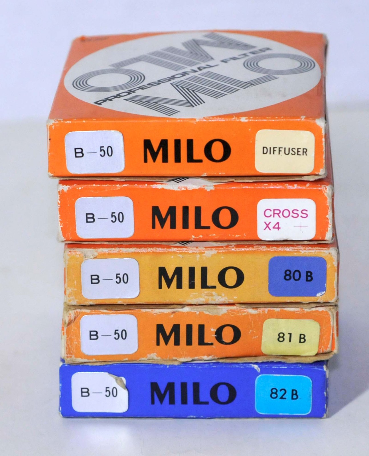 MILO B-50 FILTER SET FOR HASSELBLAD LENSES. NEW OLD STOCK.