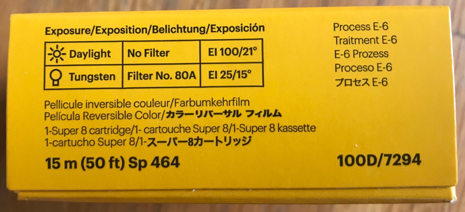 Kodak Ektachrome 100D 7294 Super-8 Color Reversal Film – NEW Fresh from Kodak