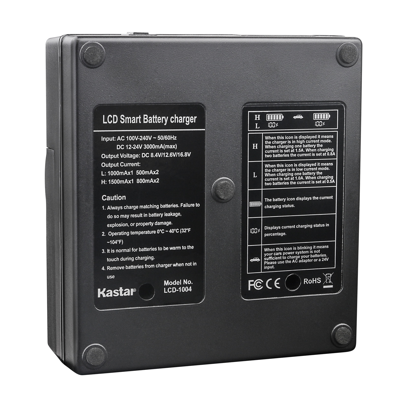 Kastar Fully Decoded LP-EL Battery CH04 Charger for Canon Speedlite EL-1 Flash