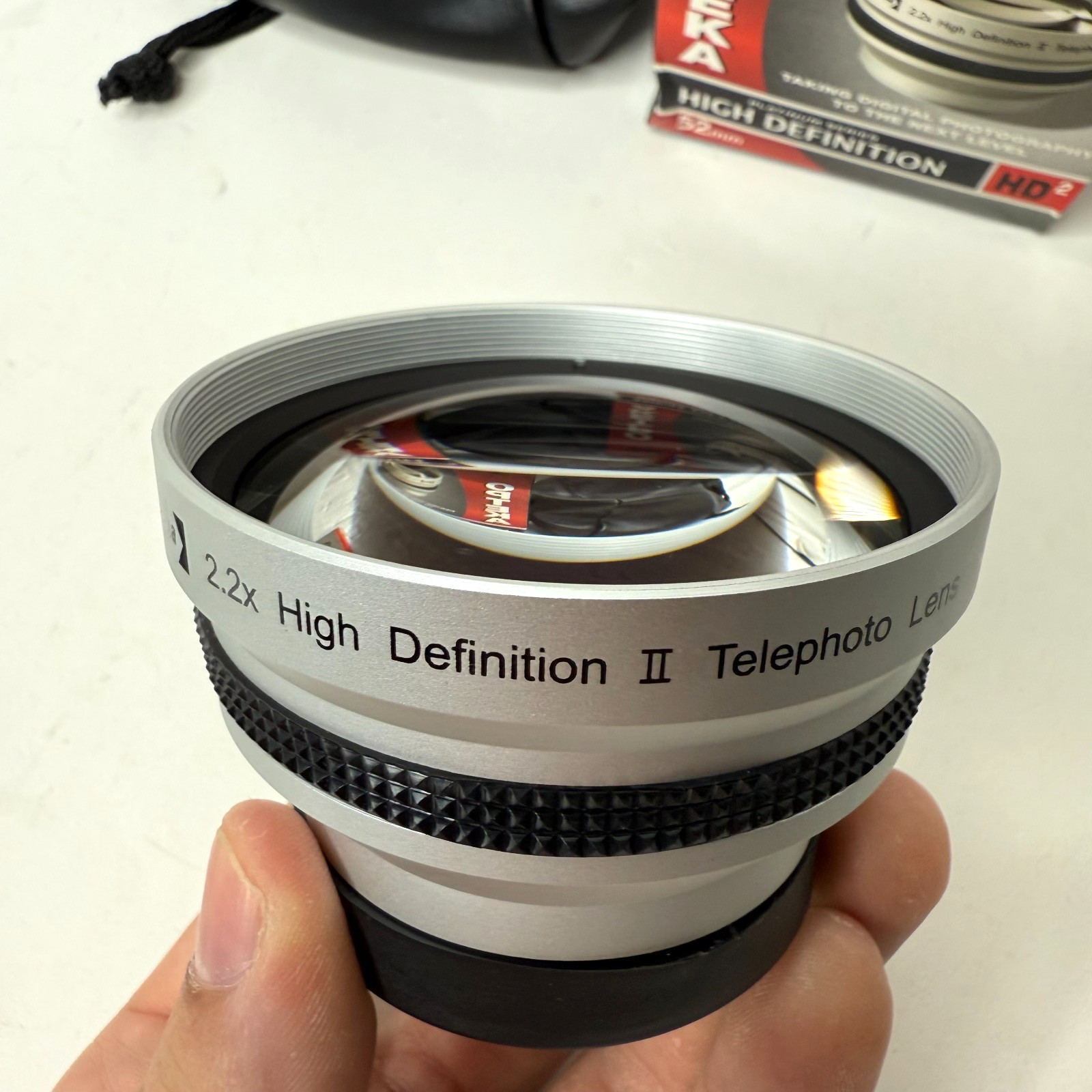 Opteka 2.2x AF Telephoto Platinum Series High Definition 52mm HD2 with Pouch Box